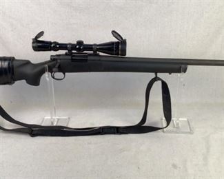 Serial - C6531746
Mfg - Remington Model
Model - 700 Heavy Barrel
Caliber - 308 Winchester
Barrel - 24"
Capacity - 3+1
Type - Rifle, Bolt Action
Located in Chattanooga, TN
Condition - 4 - Aged, Heavy Wear
This lot contains a Remington Model 700 Law Enforcement trade in rifle, featuring a heavy rubber black stock, heavy contour barrel, and a Leupold Vari-X III 3.5-10 power riflescope. This rifle also includes custom cheekweld for better sight acquisition, as well as a rifle sling. This rifle has very light surface rust in various spots, otherwise it is in great shape. This weapon would be perfect for those getting into long range precision shooting, or for those in need of a quality hunting rifle.