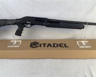 Serial - 21-34081
Mfg - Citadel
Model - PAX Pump Shotgun
Caliber - 12 Gauge
Barrel - 20"
Capacity - 3+1
Type - Shotgun, Pump Action
Located in Chattanooga, TN
Condition - 1 - New
This PAX from Citadel is a tactical shotgun ideal for home defense purposes or even hunting. This shotgun is new in box and features a 20" barrel and the stock is designed to hold 5 shotgun shells.