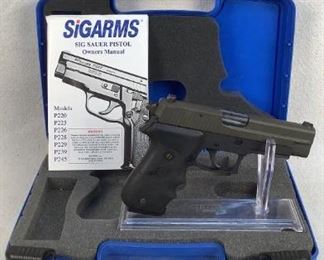 Serial - G350834
Mfg - Sig Sauer
Model - P220
Caliber - 45 Auto
Barrel - 4.4"
Capacity - 8+1
Type - Pistol
Located in Chattanooga, TN
Condition - 3 - Light Wear
This is a Sig Sauer P220 chambered in 45 auto. These pistols have an incredible track record for being reliable and fun to shoot. This particular piece has been revived recently with a newly cerakoted green slide and black frame, and is running with night sights.