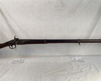 Mfg - 1823 Conversion
Model - Springfield Muzzleloader
Type - Muzzle Loader
Located in Chattanooga, TN
Condition - 5 - Poor, May Need Repair
This lot contains a 1823 Conversion Springfield muzzleloader. This rifle was originally a flintlock and converted to percussion. The markings on the rifle are original and still clearly visible but the percussion nipple is missing. Would still make for a great "wall hanger"!