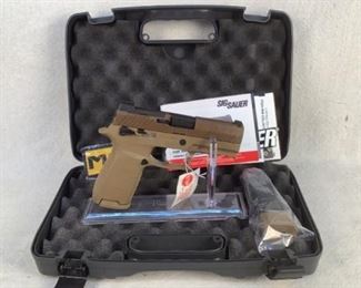 Serial - M18-090183
Mfg - Sig Sauer
Model - M18 Pistol
Caliber - 9mm Luger
Barrel - 3.9"
Capacity - 17+1
Magazines - 2
Type - Pistol
Located in Chattanooga, TN
Condition - 1 - New
This is a new in box Sig Sauer M18 pistol. This pistol is the commercial offering of the recent handgun issued to all branches of the U.S. Military. This pistol features a manual safety, rear plate for optics, night sights, and an extra 21 round magazine.