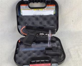 Serial - BSCU871
Mfg - Glock 19
Model - Gen 5 Pistol
Caliber - 9mm Luger
Barrel - 4.02"
Capacity - 15+1
Magazines - 3
Type - Pistol
Located in Chattanooga, TN
Condition - 1 - New
This lot contains a new in box Glock 19 Generation 5, ideal for concealed carry or home defense purposes. This pistol comes with all of the factory Glock accessories and three 15 round magazines.