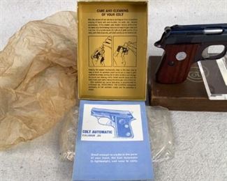12 Image(s)
Serial - OD96731
Mfg - Colt Automatic
Model - Caliber .25
Magazines - 1
Type - Pistol
Located in Chattanooga, TN
Condition - 1 - New
This lot contains a Colt Automatic pistol chambered in .25. This comes new in original box! Don't miss out on this one!!