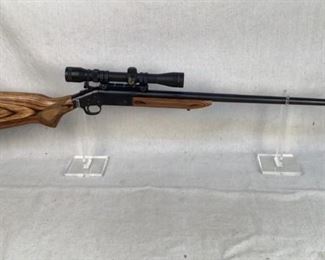 Serial - HX300949
Mfg - H&R SB2
Model - Ultra Rifle
Caliber - .25-06 Remington
Barrel - 26"
Capacity - 1
Type - Rifle, Single Shot
Located in Chattanooga, TN
Condition - 3 - Light Wear
This is a Harrington & Richardson SB2 Ultra single shot rifle chambered in the high-speed and effective .25-06 Remington. This rifle would be excellent for varmint hunting, as this round screams at over 3,200 FPS. This round can also be used for other game, such as whitetail deer. This particular rifle comes with a gorgeous wooden stock/foreend and a Simmons 8-Point 3-9x40 Scope.