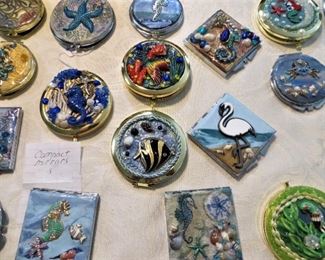 Artisan made compact mirrors - nice Mother's day gifts!
