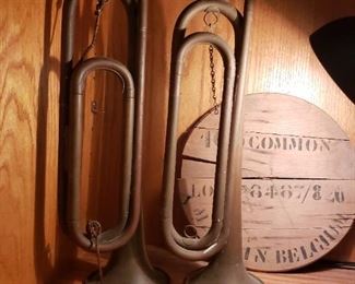 1 Boy scouts of America and 1 US Military  bugals 