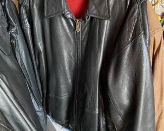 nautica leather jacket