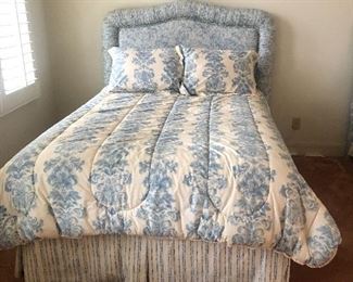 Full size headboard -frame and all bedding 