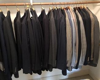 Men suits -sizes 40-42 
Name brands Tom James , Hickey Freeman, Southwick , Nautica and others 