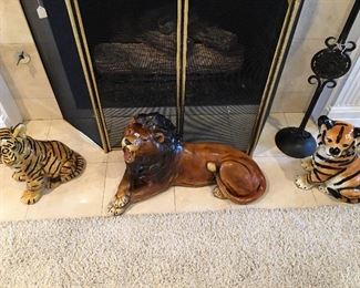 Lion, tigers
