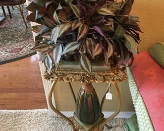 Marble plant stand