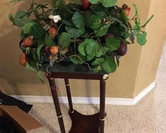 Plant stand, flower arrangement