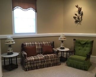 Multiple pieces of furniture in perfect condition.  A love seat sleeper sofa.