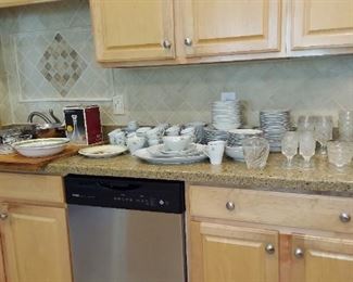 2 entire kitchens full of glassware in cookware