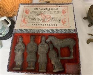 Terra cotta warrior figurines