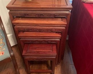 Four nesting side tables
