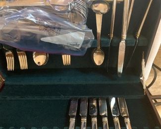 Silver plated flatware