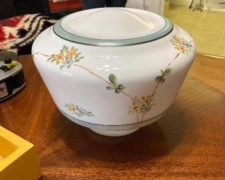 Antique hand-painted light fixture