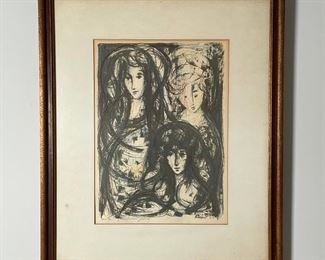 YEHUDA BACON | 21 x 17 in. framed, with artist info on the back 