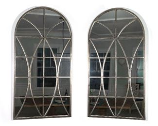 (3pc) MIRRORS | inclduing a pair of mirrors, and a third frame with no glass; 59 x 31-1/2 in. 