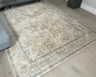 PALE FLOWER & SCROLL AREA CARPET | Ellen Degeneres design; 10ft-5in x 8ft 