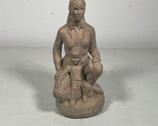 MOTHER & CHILD STATUE | h. 10 in. 