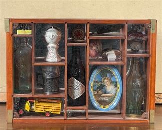 COCA-COLA SHADOW BOX | c. 1986, limited edition created in celebration of 100 years of Coca Cola! h. 13 x 19 x 3-1/2 