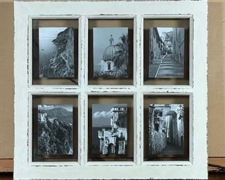 WINDOW FRAME PICTURE HOLDER | with six panels; 17-1/2 x 19 in. 