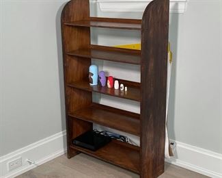 PEGGED SOLID WOOD OPEN BOOKSHELF | 49 X 28 X 11-1/2 in. 