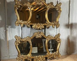 PAIR BASSETT MIRROR Co. MIRRORS | in the rococo taste; each 36 x 54 in. 
