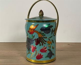 PAINTED TIN CANDLE | h. 7-1/2 in. 