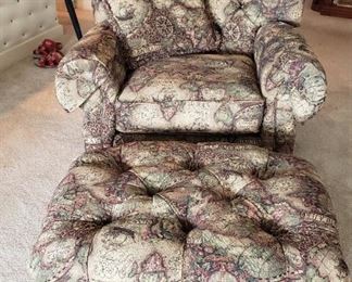 Lazy Boy recliner with ottoman