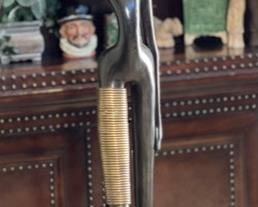 1950s 5.5ft African Bronze/Brass Woman Sculpture Karl HAGENAUER Art Deco 66.5in h x 15in Diameter