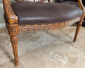 #1 Old Hickory Tannery Zebra Hide Arm Chair 40x33x24in HxWxD