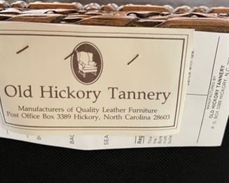 #2 Old Hickory Tannery Zebra Hide Arm Chair 40x33x24in HxWxD