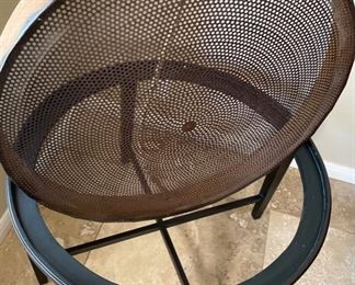 Primitive Flour Sifter Sieve End Table 23in H x 33in Diameter
