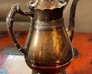 4pc Simpson Hall Miller & Co Tea Pot Set Lg Teapot: 13x9x5in