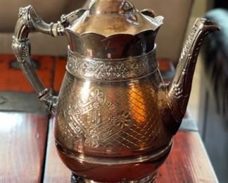 4pc Simpson Hall Miller & Co Tea Pot Set Lg Teapot: 13x9x5in