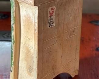 Antique Ming Dynasty Green Glazed Funerary Furniture Chest/Cabinet Chinese Cupboard 8x6x3in HxWxD