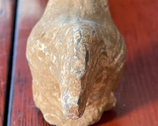 Primitive Antique Rooster 4x3x7.5in HxWxD