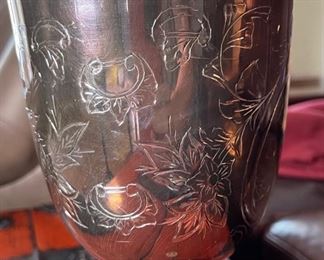 #2 Large Engraved Chalice Goblet Cup 10.5in H x 5.25in Diameter