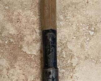 WWII Swiss Military Entrenching Shovel Tools with Leather Cover 22x7x2in HxWxD