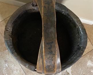 Chinese Wicker Rattan Decor Basket 24x17x15in HxWxD