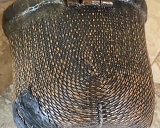 Chinese Wicker Rattan Decor Basket 24x17x15in HxWxD