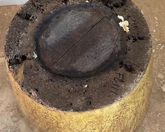 Antique Willow Tree Stump Carved Bucket 15x15.5in Diameter