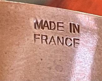 Hand Hammered Solid Copper French Sugar Pot/Pau France 3.5x7x13in<BR>Diameter: 6.5in