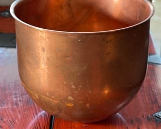 Atlas Copper Mixing Bowl 7in H x 8.25in Diameter