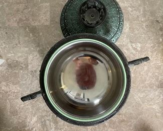 Chinese Style Ice Bucket Modern James Mont Style 10x13.5x9in HxWxD