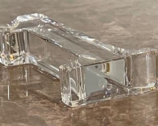 1pc Tiffany & Co Crystal Glass Number 1 Made in Belgium 4in H