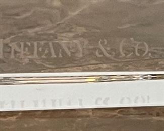 1pc Tiffany & Co Crystal Glass #1 Made in Belgium 2 4in H
